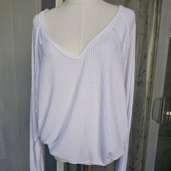 FREE PEOPLE We The Free Soul Song Oversized Top Sorbet Size M/L - Picture 8 of 8